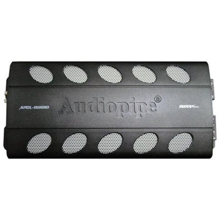 AUDIOPIPE Audiopipe APCLE18001D 1800W Class D Amplifier Overload & Overheat Protection Remote Woofer Volume Control APCLE18001D